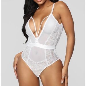 White Lace Teddy